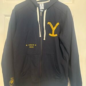 Navy Hoodie with Yellowstone Logo